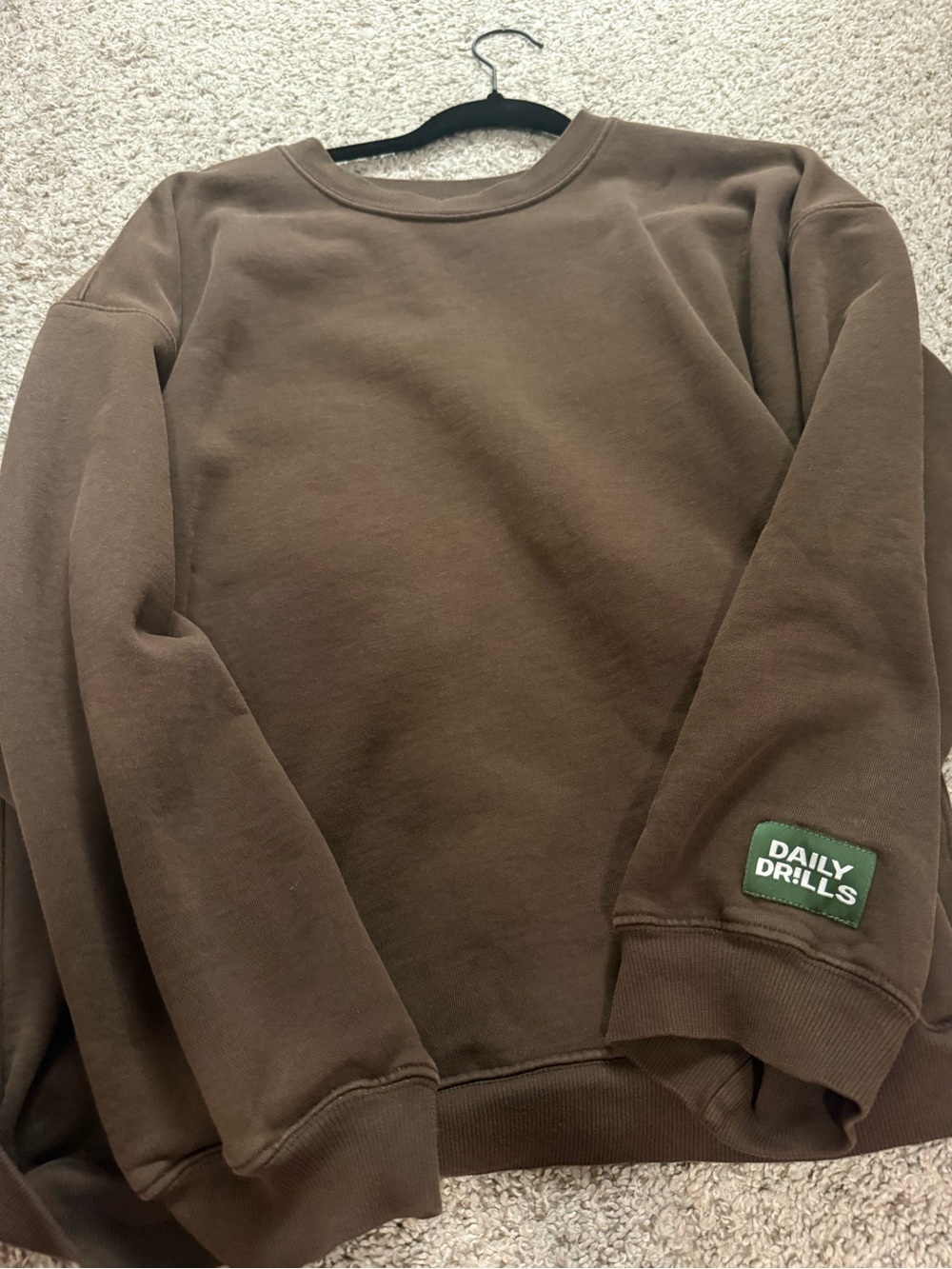 Daily Drills women’s  Brown Crewneck Sweatshirt XS/S